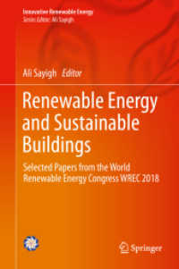 Renewable Energy and Sustainable Buildings : Selected Papers from the World Renewable Energy Congress WREC 2018 (Innovative Renewable Energy) （2020）