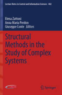 Structural Methods in the Study of Complex Systems (Lecture Notes in Control and Information Sciences) （2020）