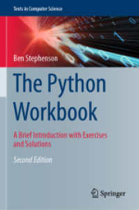 The Python Workbook : A Brief Introduction with Exercises and Solutions (Texts in Computer Science) （2ND）