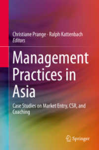 Management Practices in Asia : Case Studies on Market Entry, CSR, and Coaching （2019）