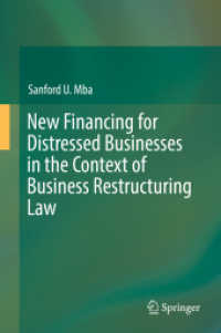 New Financing for Distressed Businesses in the Context of Business Restructuring Law （2019）