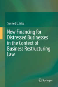 New Financing for Distressed Businesses in the Context of Business Restructuring Law （2019）