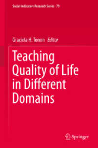 Teaching Quality of Life in Different Domains (Social Indicators Research Series) （2020）