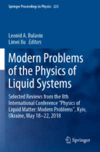 Modern Problems of the Physics of Liquid Systems : Selected Reviews from the 8th International Conference 'Physics of Liquid Matter: Modern Problems', Kyiv, Ukraine, May 18-22, 2018 (Springer Proceedings in Physics)