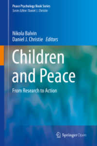 Children and Peace : From Research to Action (Peace Psychology Book Series)