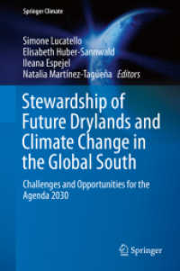 Stewardship of Future Drylands and Climate Change in the Global South : Challenges and Opportunities for the Agenda 2030 (Springer Climate)