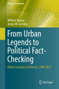 From Urban Legends to Political Fact-Checking : Online Scrutiny in America, 1990-2015 (History of Computing)