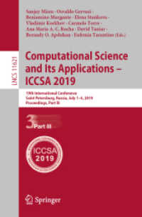 Computational Science and Its Applications - ICCSA 2019 : 19th International Conference, Saint Petersburg, Russia, July 1-4, 2019, Proceedings, Part III (Theoretical Computer Science and General Issues)