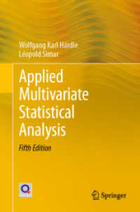 応用多変量統計分析（テキスト・第５版）<br>Applied Multivariate Statistical Analysis （5TH）