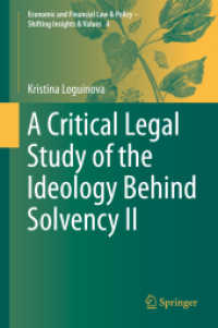 A Critical Legal Study of the Ideology Behind Solvency II (Economic and Financial Law & Policy - Shifting Insights & Values)