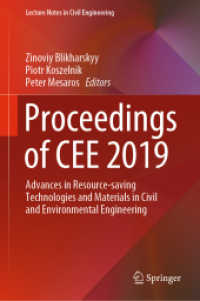 Proceedings of CEE 2019 : Advances in Resource-saving Technologies and Materials in Civil and Environmental Engineering (Lecture Notes in Civil Engineering)