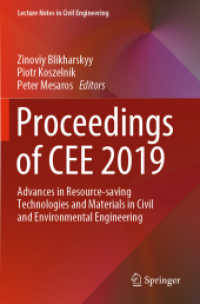 Proceedings of CEE 2019 : Advances in Resource-saving Technologies and Materials in Civil and Environmental Engineering (Lecture Notes in Civil Engineering)