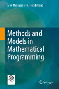 Methods and Models in Mathematical Programming