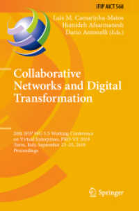 Collaborative Networks and Digital Transformation : 20th IFIP WG 5.5 Working Conference on Virtual Enterprises, PRO-VE 2019, Turin, Italy, September 23-25, 2019, Proceedings (Ifip Advances in Information and Communication Technology)
