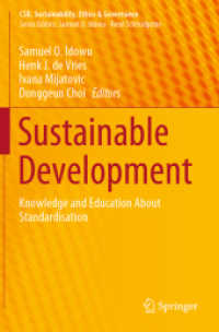 Sustainable Development : Knowledge and Education about Standardisation (Csr, Sustainability, Ethics & Governance) （2020）
