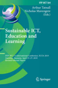 Sustainable ICT, Education and Learning : IFIP WG 3.4 International Conference, SUZA 2019, Zanzibar, Tanzania, April 25-27, 2019, Revised Selected Papers (Ifip Advances in Information and Communication Technology)