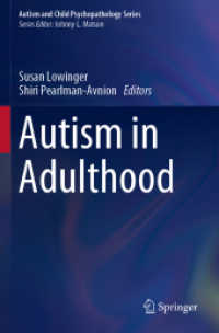 Autism in Adulthood (Autism and Child Psychopathology Series)