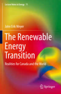 The Renewable Energy Transition : Realities for Canada and the World (Lecture Notes in Energy)