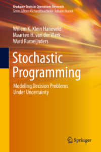 Stochastic Programming : Modeling Decision Problems under Uncertainty (Graduate Texts in Operations Research)