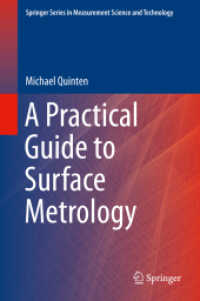 表面計測法実践ガイド<br>A Practical Guide to Surface Metrology (Springer Series in Measurement Science and Technology)