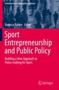 Sport Entrepreneurship and Public Policy : Building a New Approach to Policy-making for Sport (Contributions to Management Science)