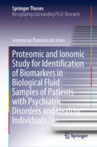 Proteomic and Ionomic Study for Identification of Biomarkers in Biological Fluid Samples of Patients with Psychiatric Disorders and Healthy Individuals (Springer Theses)