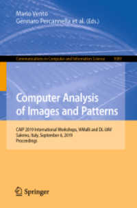 Computer Analysis of Images and Patterns : CAIP 2019 International Workshops, ViMaBi and DL-UAV, Salerno, Italy, September 6, 2019, Proceedings (Communications in Computer and Information Science)