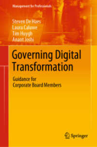 Governing Digital Transformation : Guidance for Corporate Board Members (Management for Professionals)