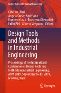Design Tools and Methods in Industrial Engineering : Proceedings of the International Conference on Design Tools and Methods in Industrial Engineering, ADM 2019, September 9-10, 2019, Modena, Italy (Lecture Notes in Mechanical Engineering)