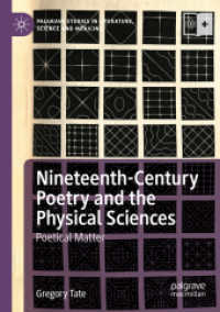 Nineteenth-Century Poetry and the Physical Sciences : Poetical Matter (Palgrave Studies in Literature, Science and Medicine)