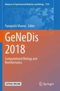 GeNeDis 2018 : Computational Biology and Bioinformatics (Advances in Experimental Medicine and Biology)