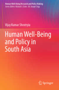 Human Well-Being and Policy in South Asia (Human Well-being Research and Policy Making) （2020）