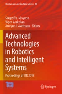 Advanced Technologies in Robotics and Intelligent Systems : Proceedings of ITR 2019 (Mechanisms and Machine Science)