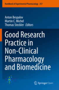 Good Research Practice in Non-Clinical Pharmacology and Biomedicine (Handbook of Experimental Pharmacology)