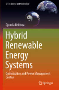 Hybrid Renewable Energy Systems : Optimization and Power Management Control (Green Energy and Technology)