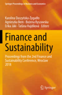 Finance and Sustainability : Proceedings from the 2nd Finance and Sustainability Conference, Wroclaw 2018 (Springer Proceedings in Business and Economics) （2020）