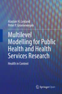 Multilevel Modelling for Public Health and Health Services Research : Health in Context