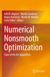 Numerical Nonsmooth Optimization : State of the Art Algorithms