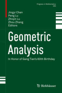 Geometric Analysis : In Honor of Gang Tian's 60th Birthday (Progress in Mathematics)