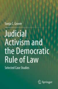 Judicial Activism and the Democratic Rule of Law : Selected Case Studies （2020）