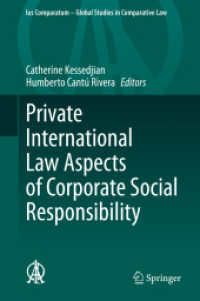 CSRの国際私法<br>Private International Law Aspects of Corporate Social Responsibility (Ius Comparatum - Global Studies in Comparative Law)