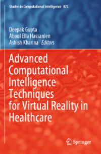 Advanced Computational Intelligence Techniques for Virtual Reality in Healthcare (Studies in Computational Intelligence)