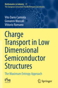 Charge Transport in Low Dimensional Semiconductor Structures : The Maximum Entropy Approach (Mathematics in Industry)