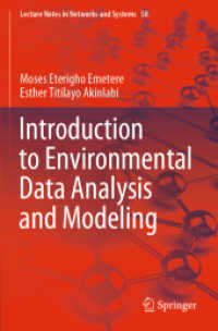 環境データ分析・モデル化入門<br>Introduction to Environmental Data Analysis and Modeling (Lecture Notes in Networks and Systems)