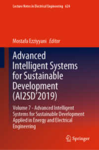 Advanced Intelligent Systems for Sustainable Development (AI2SD'2019) : Volume 7- Advanced Intelligent Systems for Sustainable Development Applied in Energy and Electrical Engineering (Lecture Notes in Electrical Engineering)