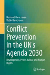 Conflict Prevention in the UN's Agenda 2030 : Development, Peace, Justice and Human Rights （2020）