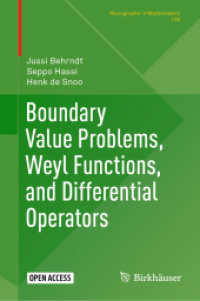 Boundary Value Problems, Weyl Functions, and Differential Operators (Monographs in Mathematics)