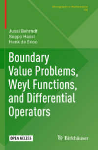 Boundary Value Problems, Weyl Functions, and Differential Operators (Monographs in Mathematics)
