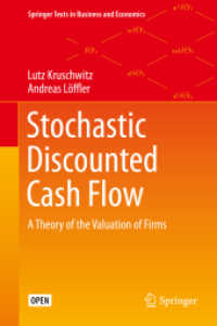Stochastic Discounted Cash Flow : A Theory of the Valuation of Firms (Springer Texts in Business and Economics)
