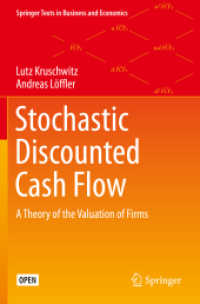 Stochastic Discounted Cash Flow : A Theory of the Valuation of Firms (Springer Texts in Business and Economics)